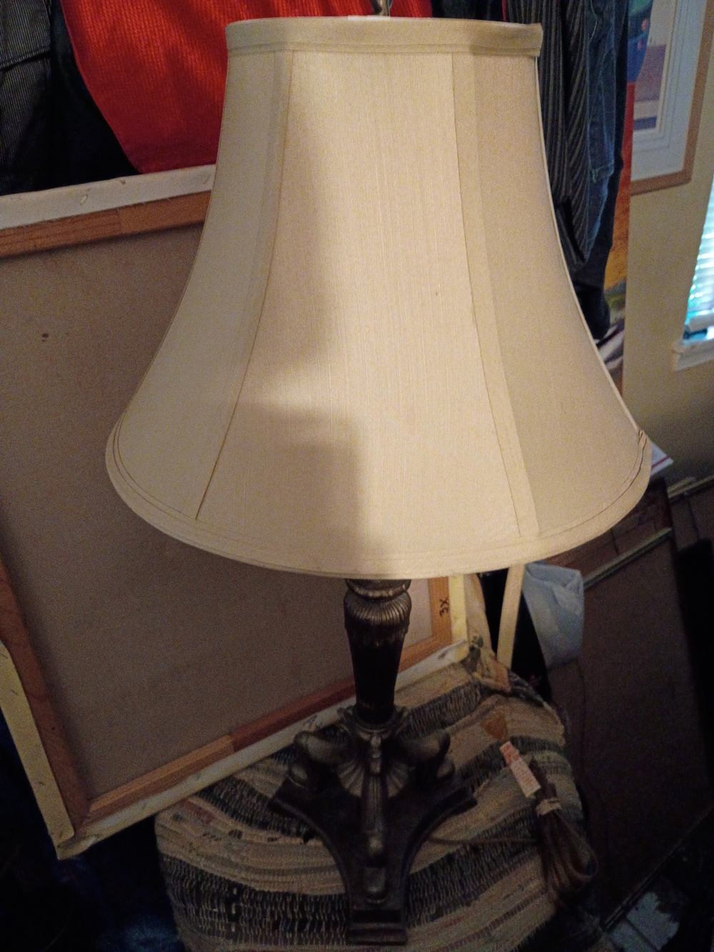 ETHAN ALLEN-VINTAGE Bronze Finish With Decorate Feet🐾Table Lamp.